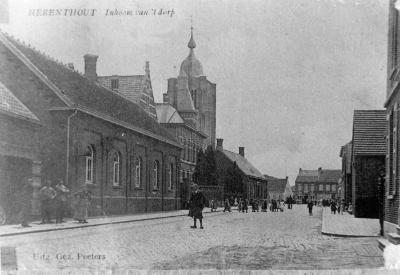 Herenthout, Bouwelse Steenweg, ca 1900