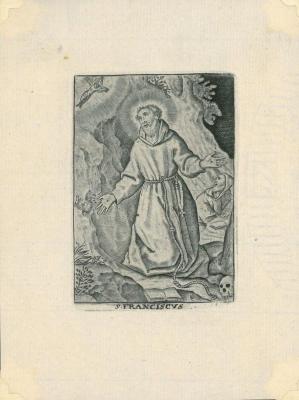 Devotieprentje, Franciscus van Assisi