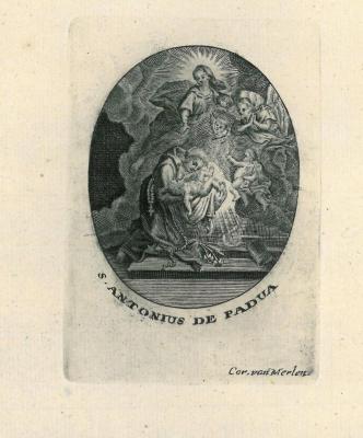 Devotieprentje, Saint Antonius de Padua