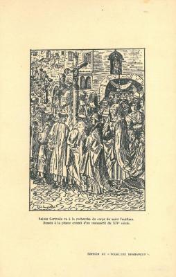 Devotieprentje, Sint Gertrudis, Nijvel