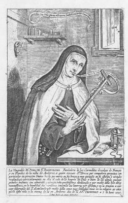 Devotieprentje, Anna van Sint Bartholomeus