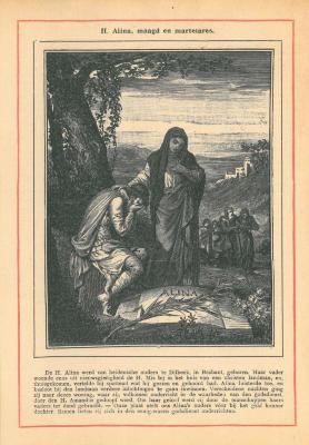 Devotieprentje, Heilige Alena, Dilbeek