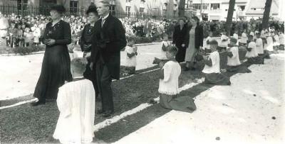 Vorselaar, viering 25 jaar bisschop Jozef Van Roey, 1951