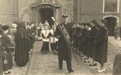 Vorselaar, swiss, begrafenis Pieter Van der Piete, 1957