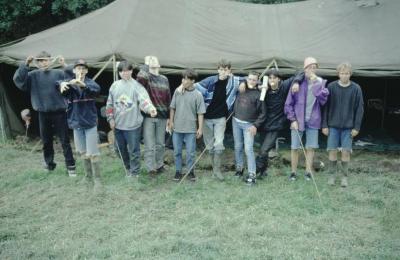 Lille scouts kamp in de Ardenne
