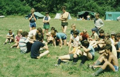 Lille scouts kamp Botassart zonnebaden