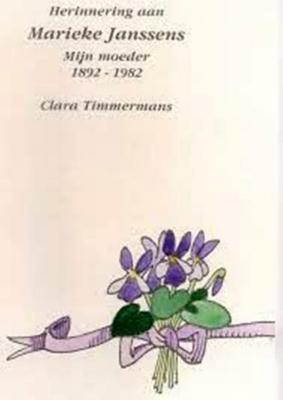 Lier, gedenkkaart Clara Timmermans