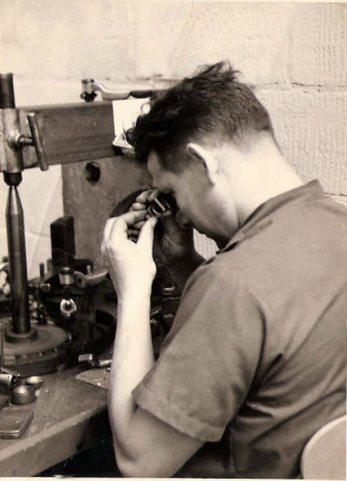 Vlimmeren, Slijperij Van der Voort, circa 1960