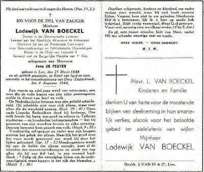 Lier, Louis Van Boeckel