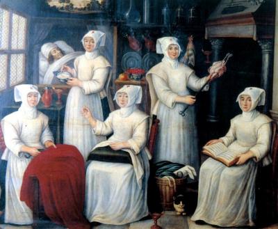 Lier, Detail van het schilderij 'De wijze en de dwaze maagden'