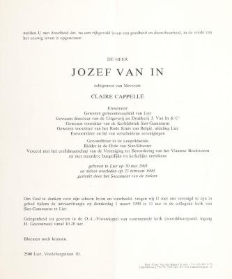 Lier, Jozef Van In