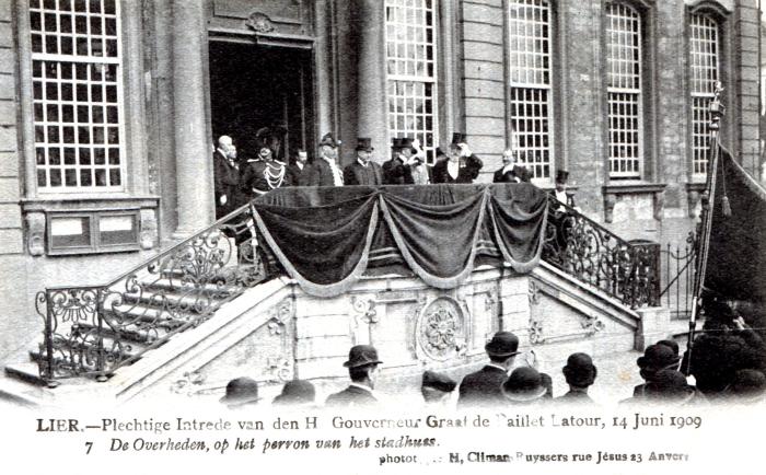 Lier, Intrede van Gouverneur Baillet Latour