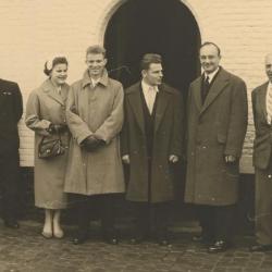 Herentals, kampioenenhuldiging Hikstraat, 1957