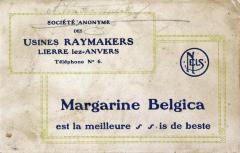 Lier, Reclamekaart Margarine Belgica