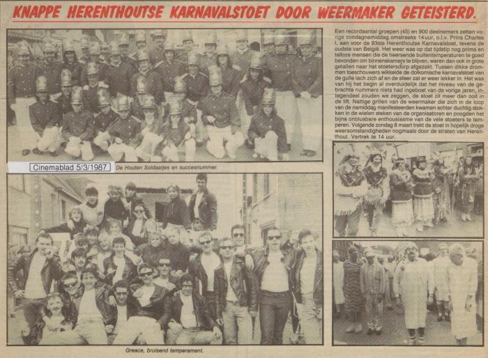 Herenthout, krantenartikel cinemablad