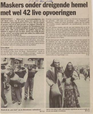 Herenthout, kranten artikel Het Volk
