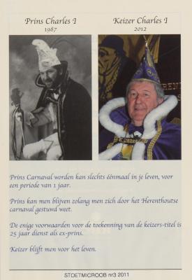 Carnavalstoet - Prins Charles 1 wordt Keizer