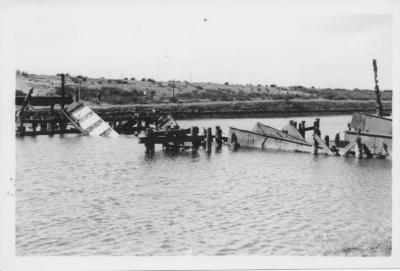 Vernielde brug, Geel-Punt, 18 oktober 1944