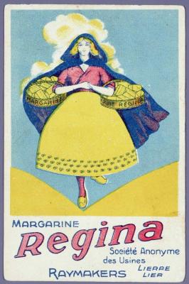 Lier, reclamekaart margarine Regina