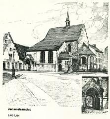 Lier, tekening Sint-Pieterskapel