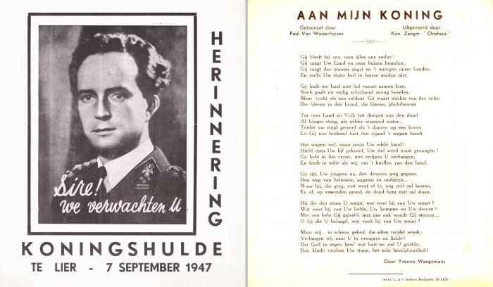 Lier, pamflet koningskwestie