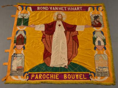 Bouwel, vlag Bond van het Heilig Hart