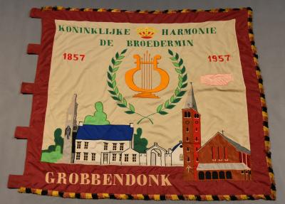 Grobbendonk, vlag Koninklijke Harmonie De Broedermin