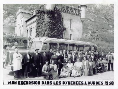 Houtvenne, Lourdesreis, 1958