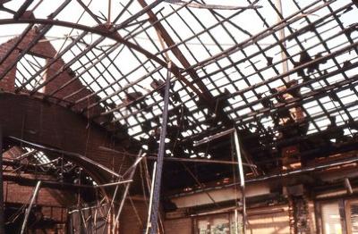 Houtvenne, brand parochiezaal, 1978
