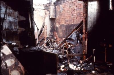 Houtvenne, brand parochiezaal, 1978