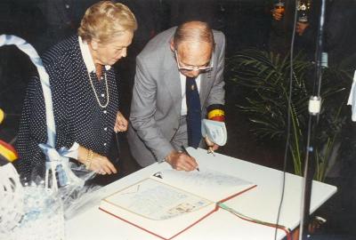Berlaar, tekenen Gulden Boek, 1992 