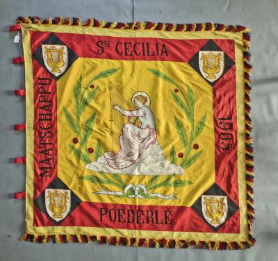 Poederlee, vlag Maatschappij Sint-Cecilia