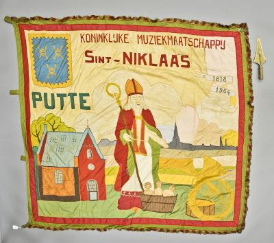 Putte, vlag Koninklijke Fanfare Sint-Nilkaas