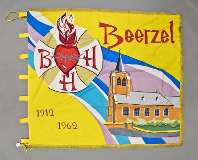 Beerzel, vlag Bond van het Heilig Hart