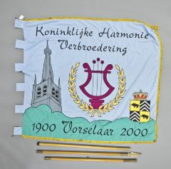 Vorselaar, vlag van Koninklijke Harmonie Verbroedering