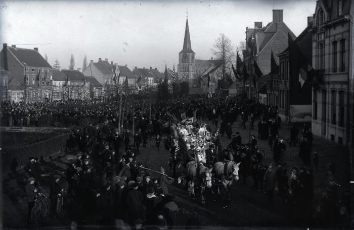 Berlaar, bevrijdingsstoet, 1918