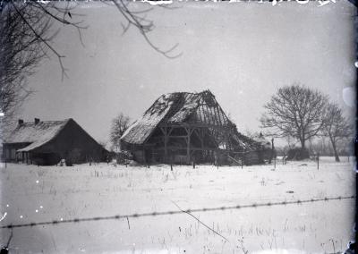 Berlaar, Smidstraat, hoeve in de sneeuw