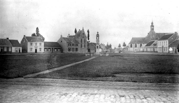 Grobbendonk, Astridplein, omstreeks 1880