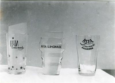 Berlaar, glazen Rita Limonade 

 